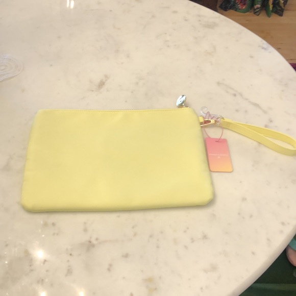 NWT Stoney Clover Lane x Target Light Yellow STUFF Patch Flat Pouch - Picture 4 of 5